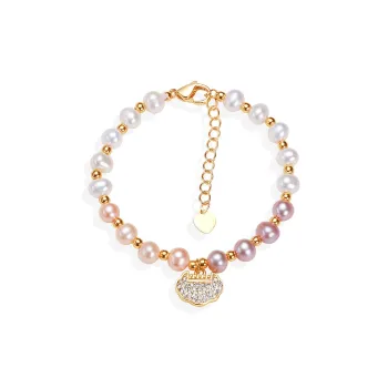 HAPPY BEAN Freshwater Pearl Bracelets Women's