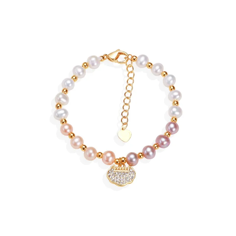 HAPPY BEAN Freshwater Pearl Bracelets Women's-4