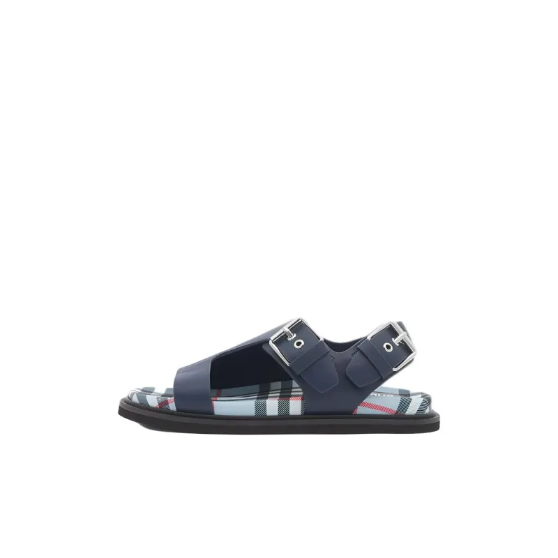 Burberry Vintage Slip Resistant Children's Sandals Blue Kids'-0