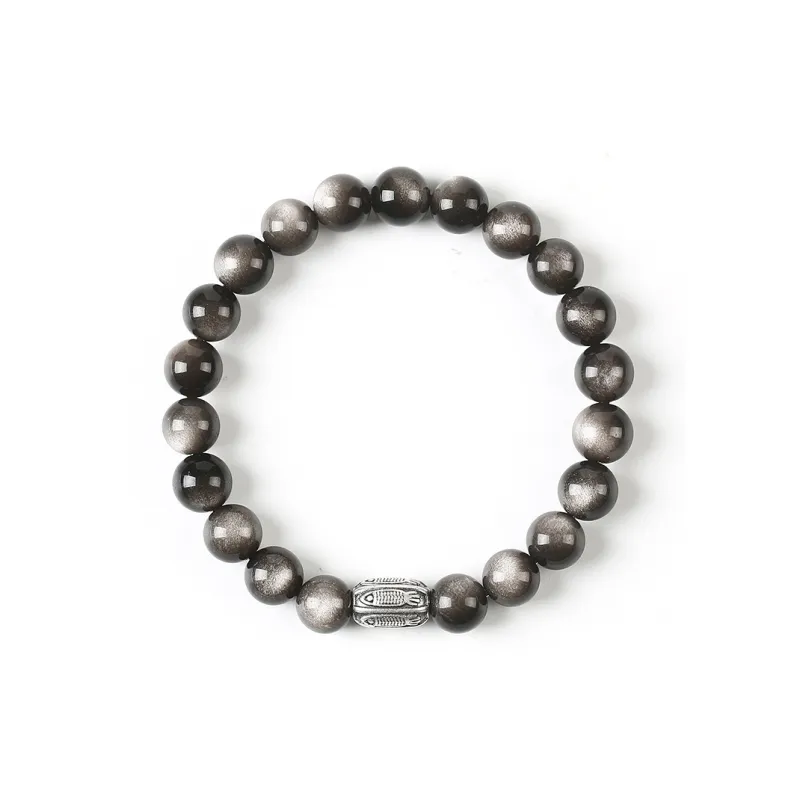 Baozhi Obsidian Obsidian Bracelets Unisex-0