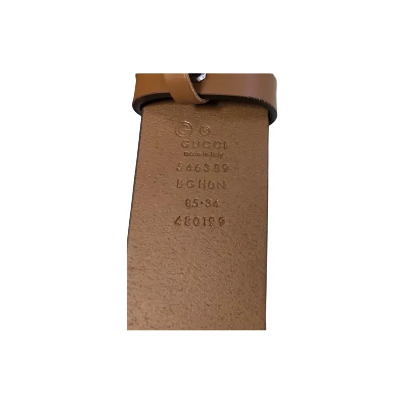 GUCCI Interlocking Gg Signature Leather Belt 1.5 Width-4
