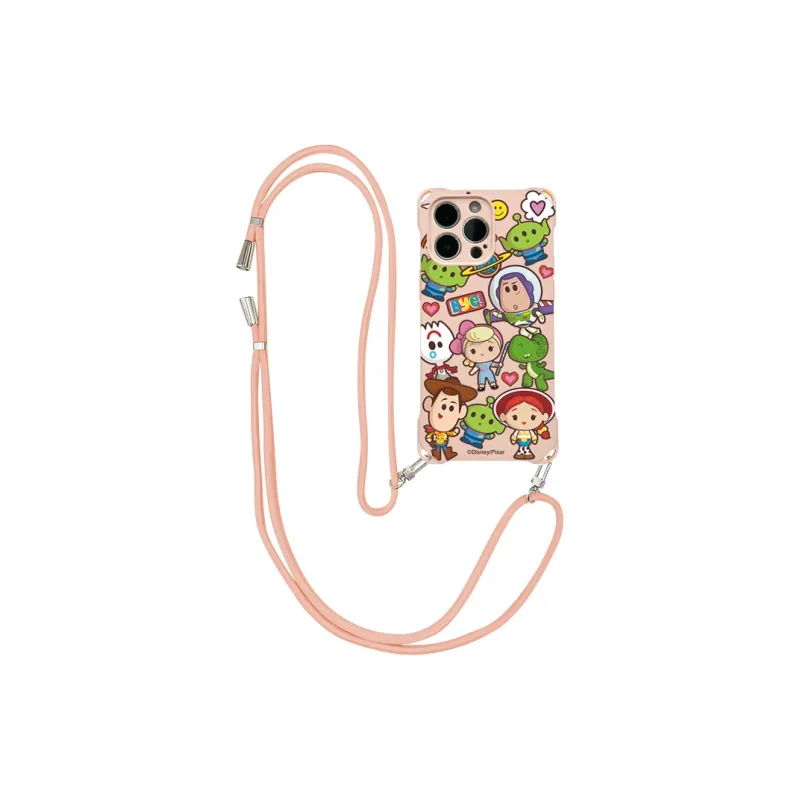 Disney Silicone Material Square Lanyard Cute Ins Style Phone Cases Compatible With Apple 16 Pro Max/Pro/Plus/15/14/13-6