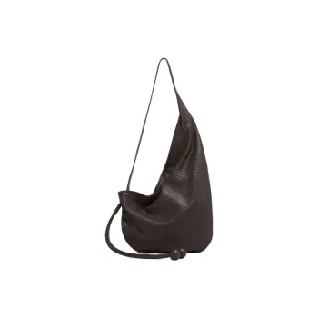 MARNI Sheepskin Hobo Bag, Shoulder Bag, Crossbody Bag Trumpets Women's Brown