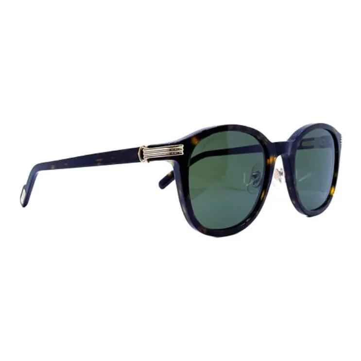 CARTIER Acetate Irregular Shape Sunglasses Unisex Tortoiseshell-8