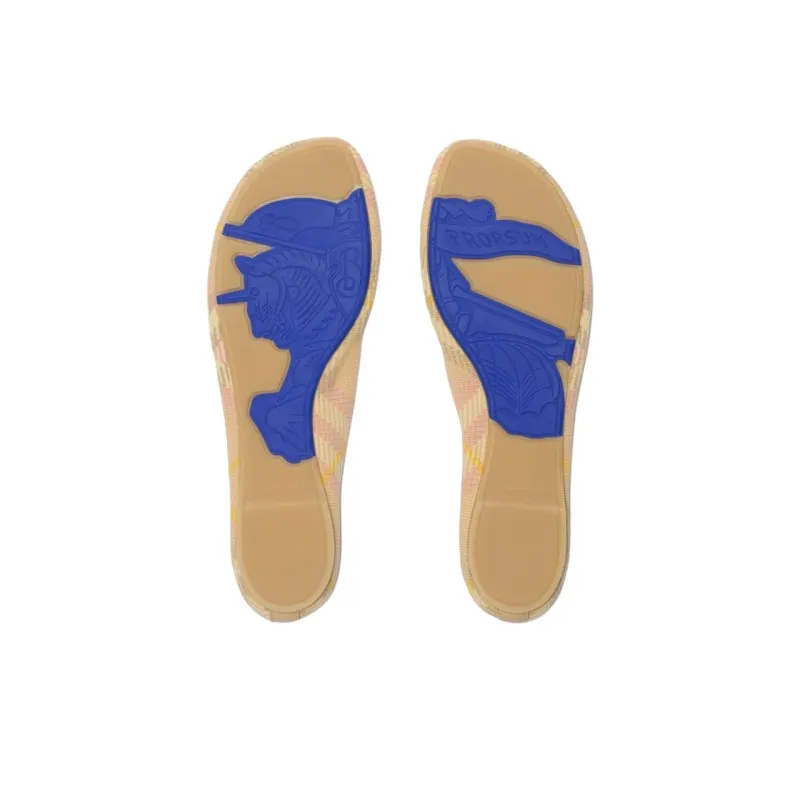 Burberry Casual Single Shoes Women's Beige-5