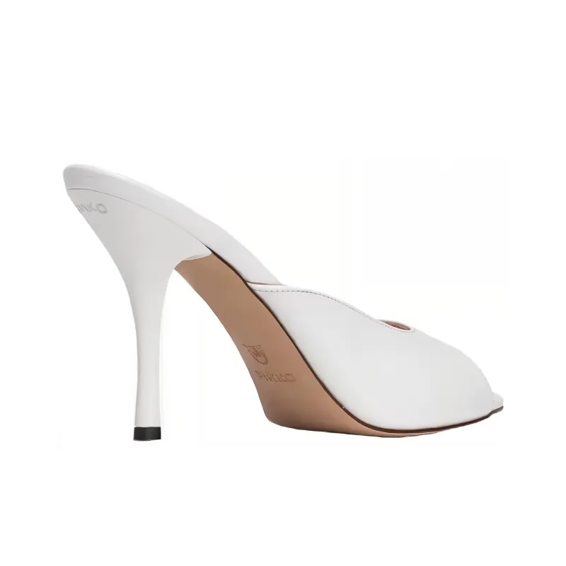 PINKO Janis 90mm Leather Mules-4