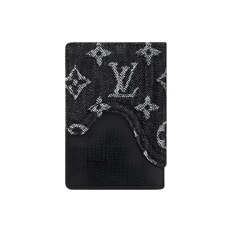 LOUIS VUITTON X Nigo Pocket Organizer Monogram Black-2