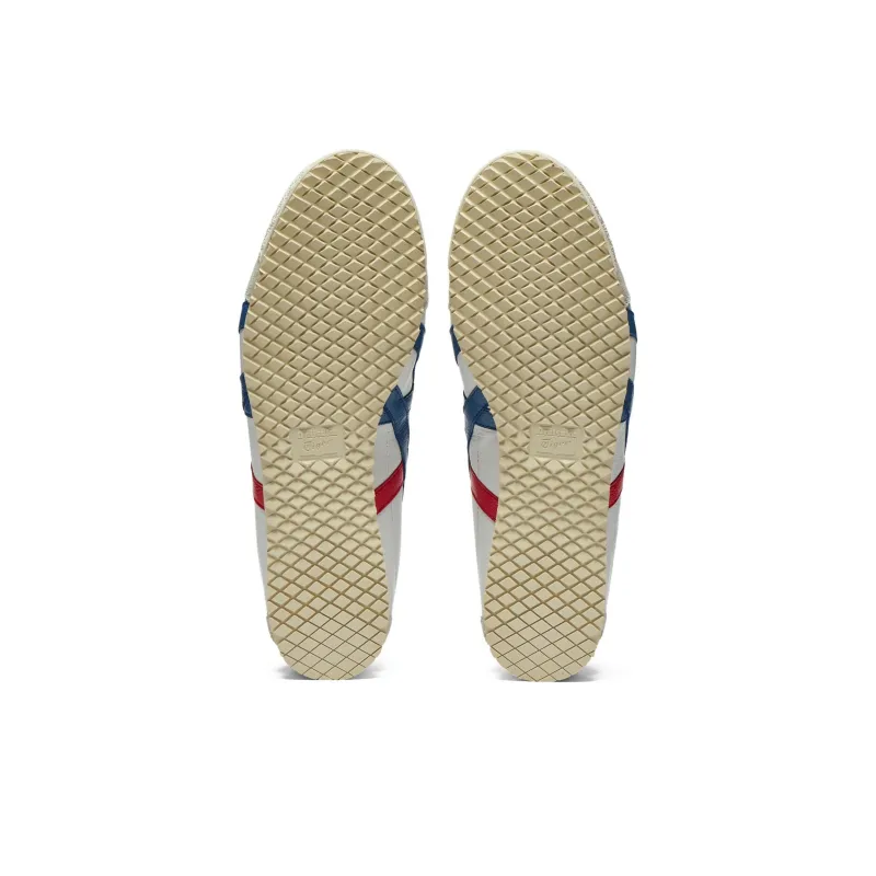 Onitsuka Tiger MEXICO 66 Anti Slip Wear Resistant Low Top Casual Shoes Unisex White Blue-5