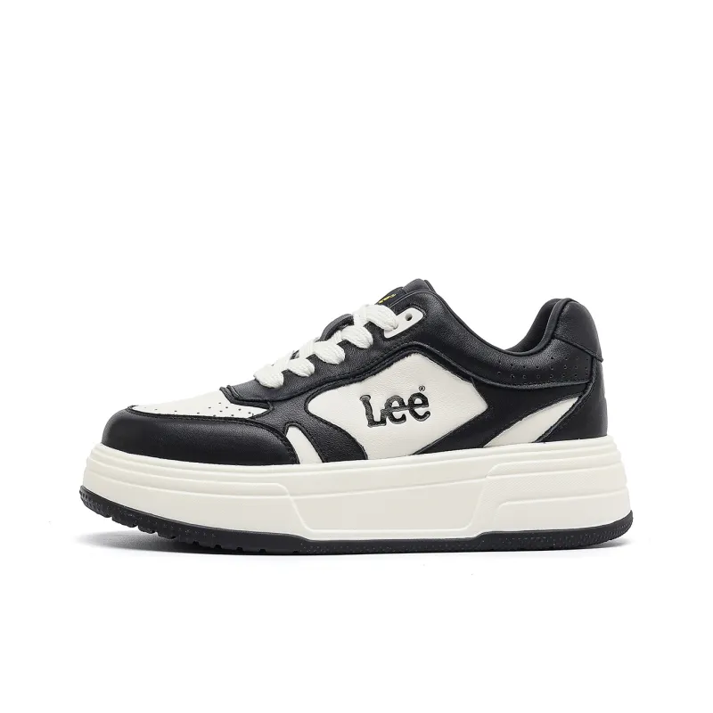 Lee Small White Shoes Cushioning Breathable Height Increasing Low Top Skateboard Shoes Women's-0