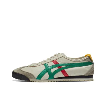 Onitsuka Tiger MEXICO 66 Anti Slip Wear Resistant Low Top Casual Shoes Unisex Beige Green