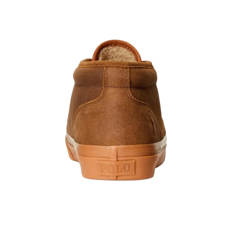 Polo Ralph Lauren Keaton High-Top Skateboard Shoes Men's Brown-4
