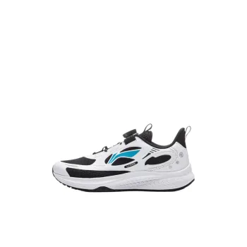 LINING YOUNG Starry Dome Anti Slip Wear Resistant Low Top Kids' Running Shoes White Black Kids'