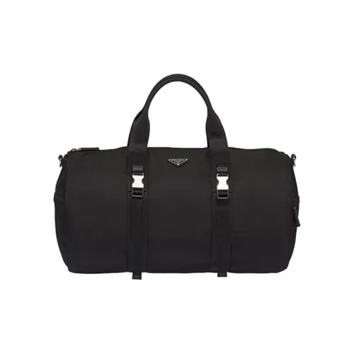PRADA Re Nylon Saffiano Leather, Nylon Crossbody Bag, Handbag, Travel Bag Men's Black