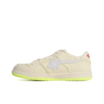 WATER THE PLANT Low Top Skateboard Shoes Women's Beige Yellow