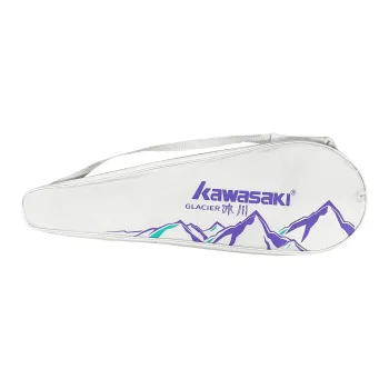 Kawasaki Glacier Collection Badminton Racket Bags 2 Pcs Pack Sporty Style Shoulder Bag White Purple Unisex