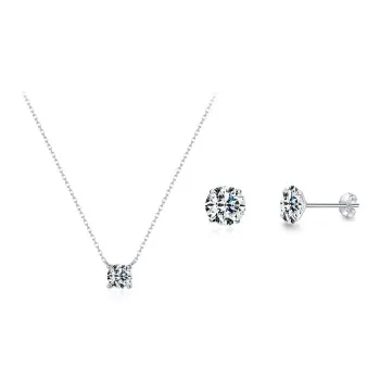 CARAT'S DIARY S925 Silver Stud Earrings Unisex