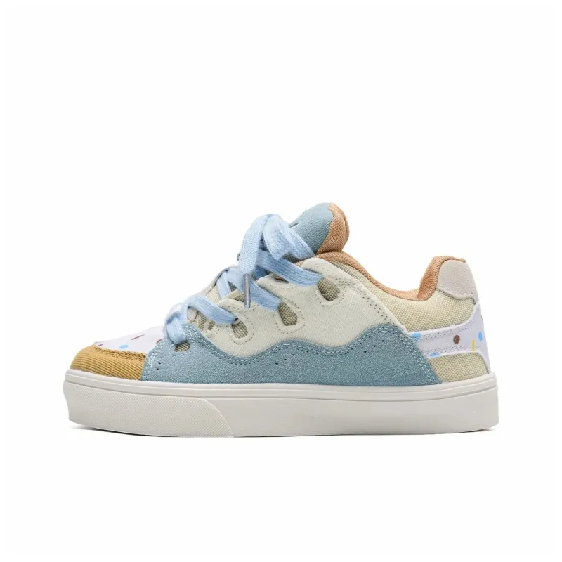 OAOQ Durable Lightweight And Breathable Low-Top Skateboard Shoes Women's-13
