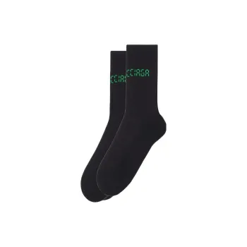 Balenciaga FW22 Mid Calf Socks Women's 1 Pack Black