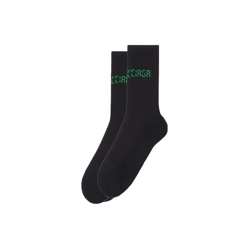 Balenciaga FW22 Mid Calf Socks Women's 1 Pack Black-0