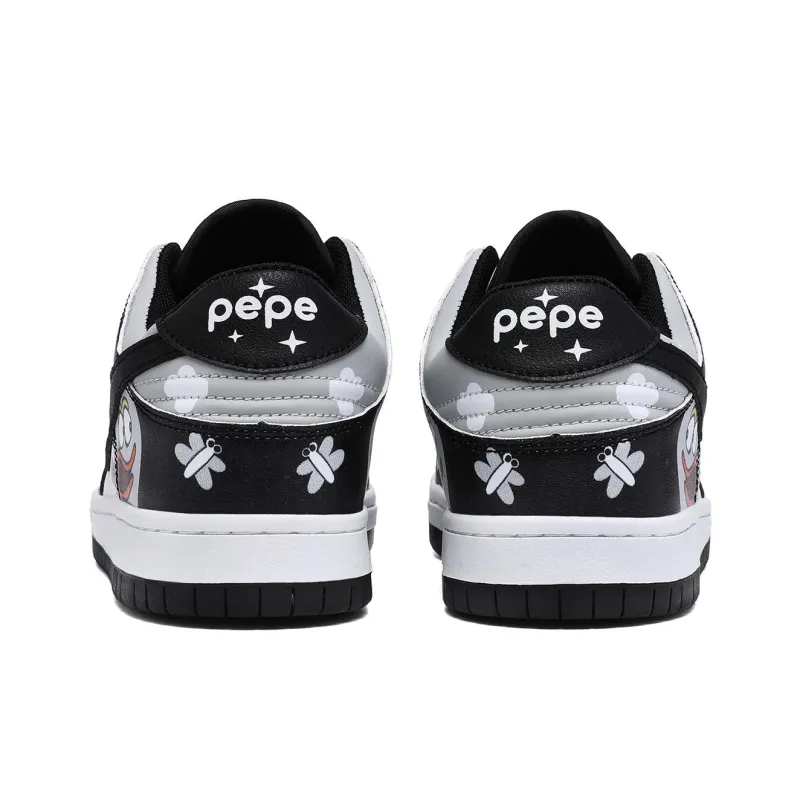 Pepe The Frog Anti-Slip And Wear-Resistant Height Increasing Low-Top Skateboard Shoes Unisex-12