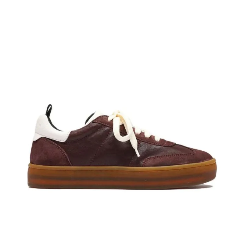 Officine Creative Kombined Low-Top Skateboard Shoes Women's Burgundy-1