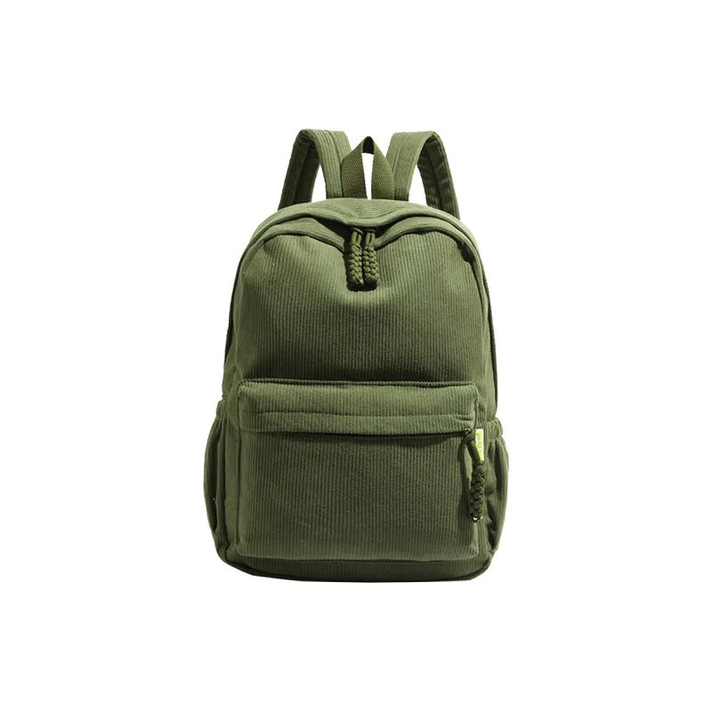 BSELEON Corduroy Backpack Regular Unisex Multicolor-12