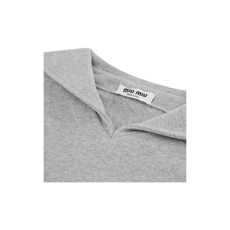 MIU MIU FW23 Sweatshirt Women's Gray-2