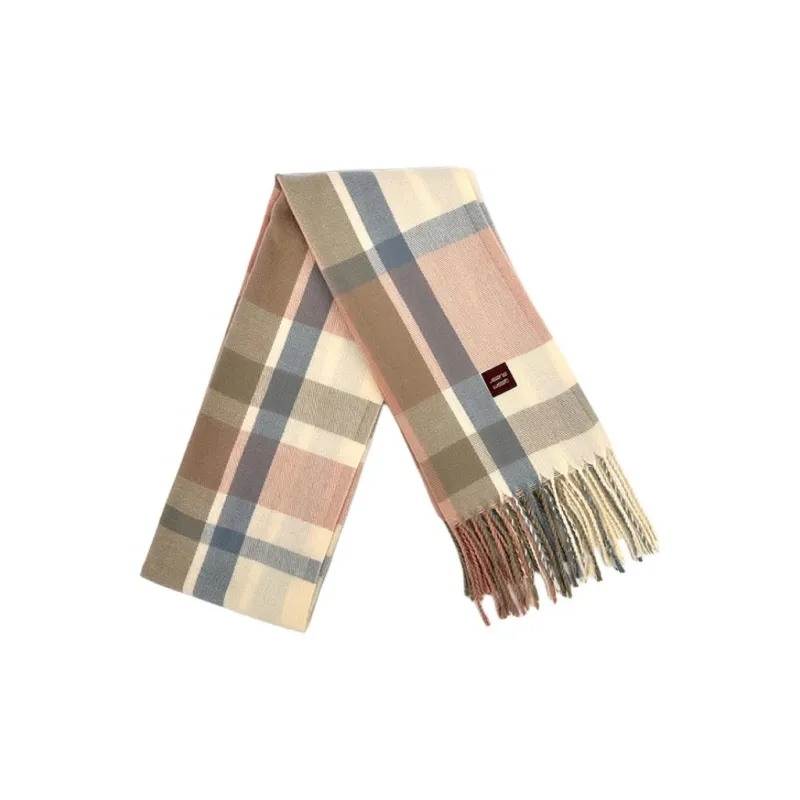 JEANSWEST Faux Cashmere Knit Scarves Unisex-1
