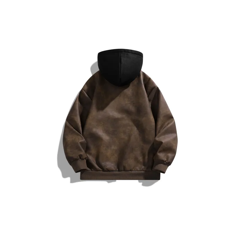 Izex Leather Jacket Unisex Gray-13