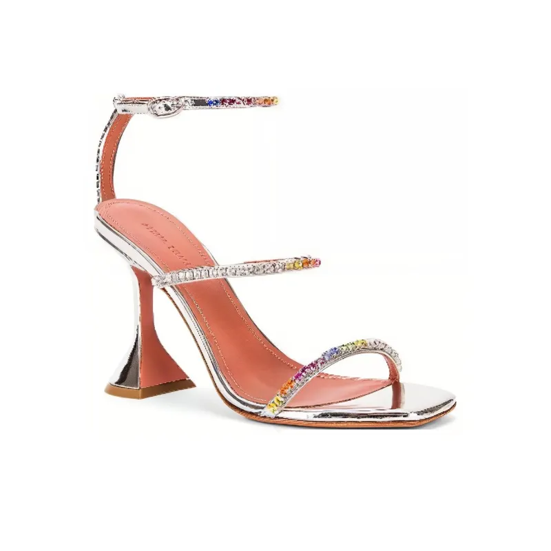 AMINA MUADDI Gilda Crystal-embellished Sandals-4