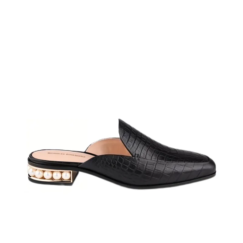 NICHOLAS KIRKWOOD TPR Sole Slip-Resistant Wrap-toe Slippers Women's Black-1