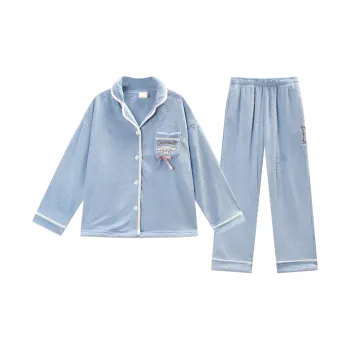 GUKOO x Sanrio Yugui Dog Pajama Set Women's Milk Blue