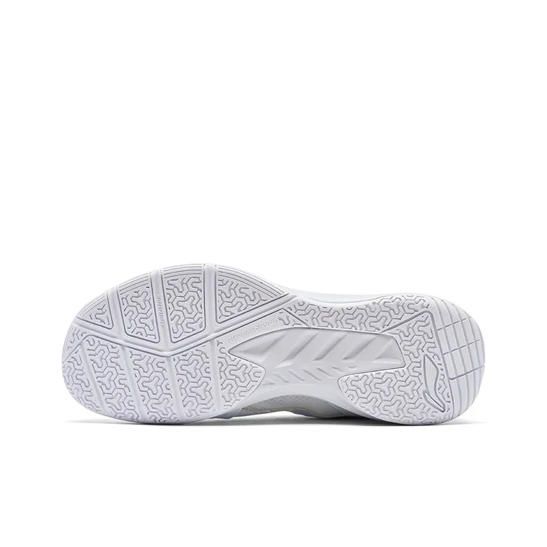LiNing Feather Cushioning Anti-Slip And Wear-Resistant Low-Top Badminton Shoes Unisex White Red-5