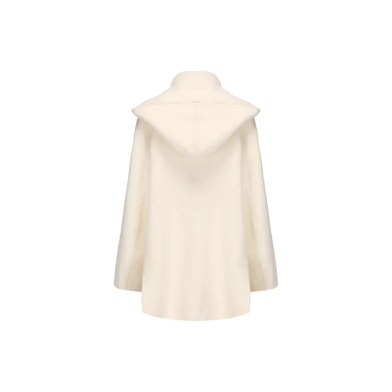 CHIWAWAMEME Coats Women's Velvet Creamy Apricot-1