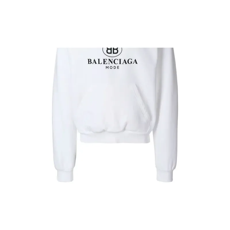 Balenciaga SS22 Sweatshirt Regular Fit Men's White-7