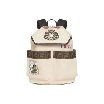 FENDI Polyester Backpack Kids' Beige