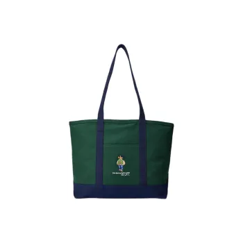 Polo Ralph Lauren Canvas Canvas Bag Tote Bag Shopping Bag Handbag Shoulder Bag Unisex Green
