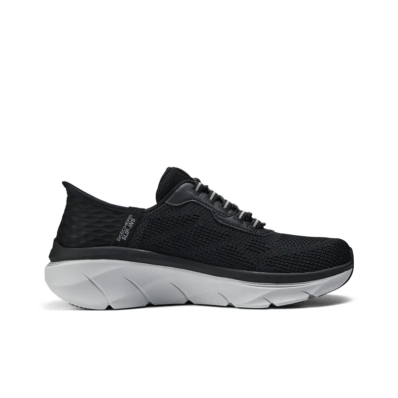 Skechers Cushioning Slip Resistant Low Top Training Running Shoes Men's Black Gray-1