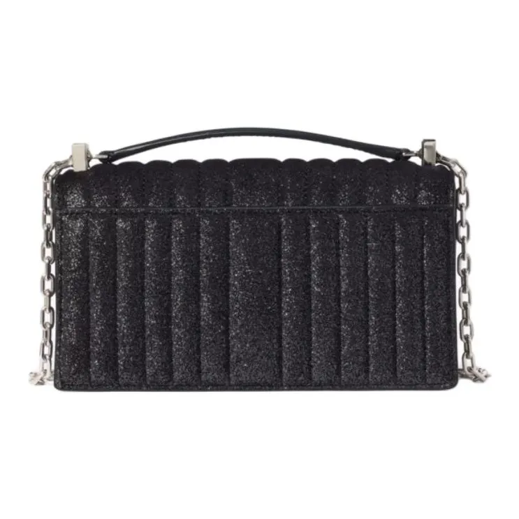 Kate Spade Sequins, Suede Shoulder Bag, Crossbody Bag, Handbag Mini Women's Black-2