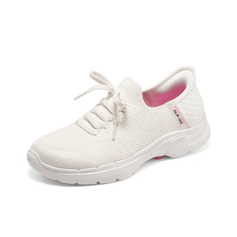 Skechers Go Walk 6 Lace Up 'Off White' Women's-2