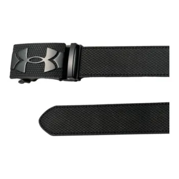 Under Armour Synthetic Leather Belts Men's Black Width 3.8cm