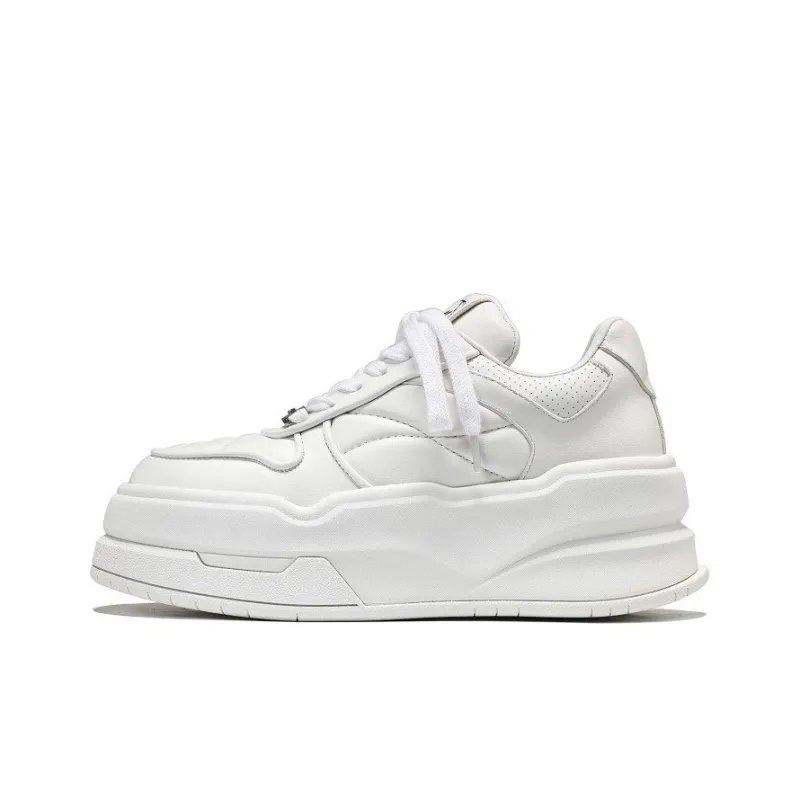 UanDi Anti Slip And Wear Resistant Lightweight Height Increasing Low Top Skateboard Shoes Women's-0