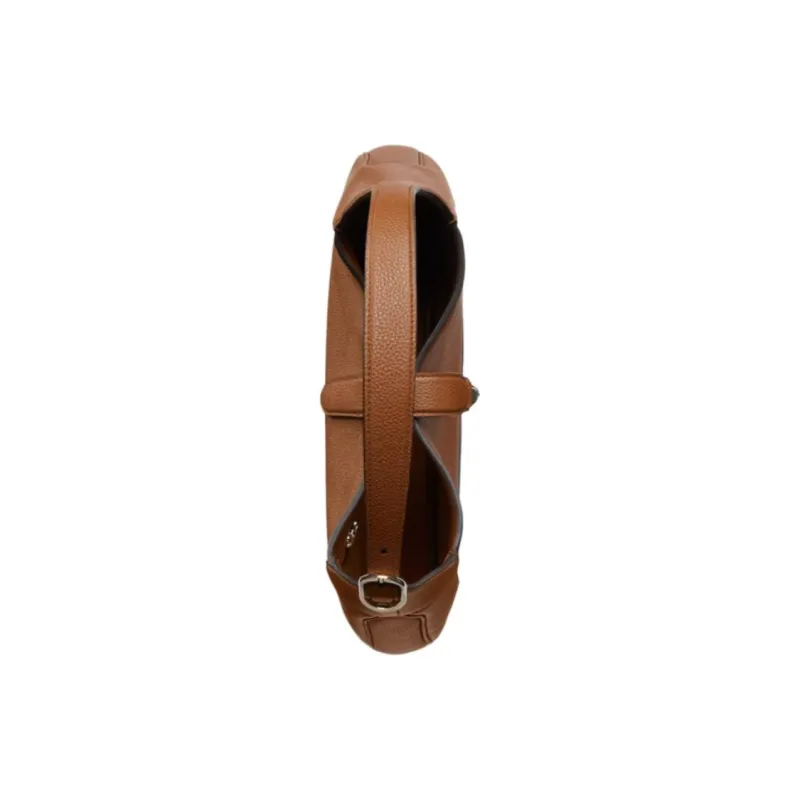 GUCCI Jackie 1961 Leather Shoulder Bag Medium Size Women's Brown-6