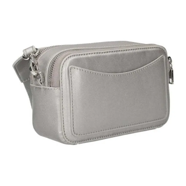 LIU·JO Synthetic Fiber Camera Bag, Crossbody Bag, Shoulder Bag Women's Silver-2