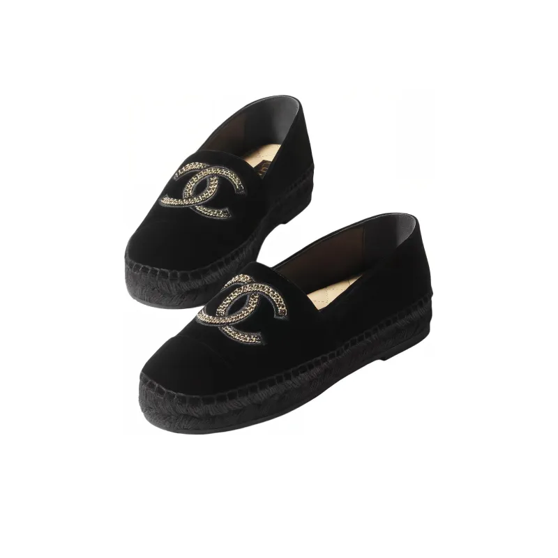 CHANEL Espadrilles Women's Black-2