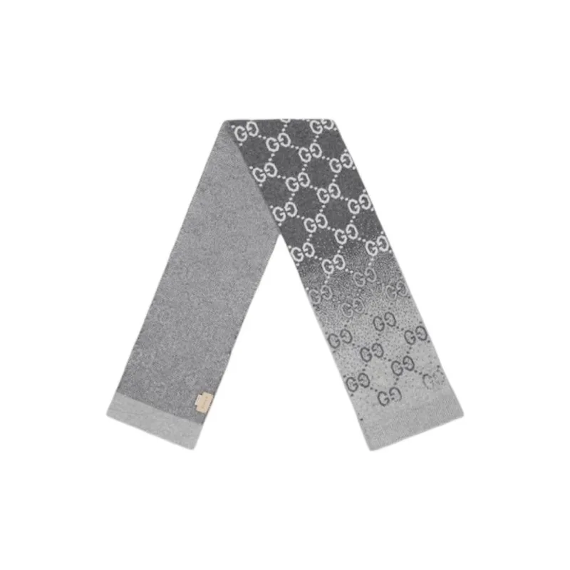 GUCCI Wool Knit Scarves Kids' Gray-1