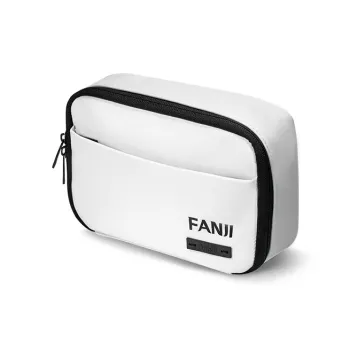 FANJI DuPont Paper Storage Bag With Front Insert Pocket Toiletry Bag Unisex White