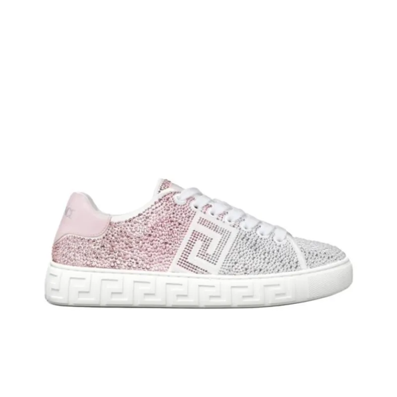 FANSIZHE Greca Low Top Skateboard Shoes Women's Pink-1