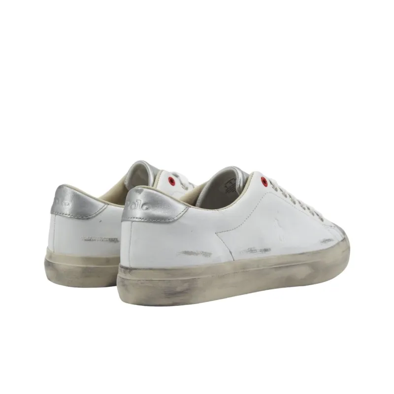 Polo Ralph Lauren Low Top Skateboard Shoes Men's White-4