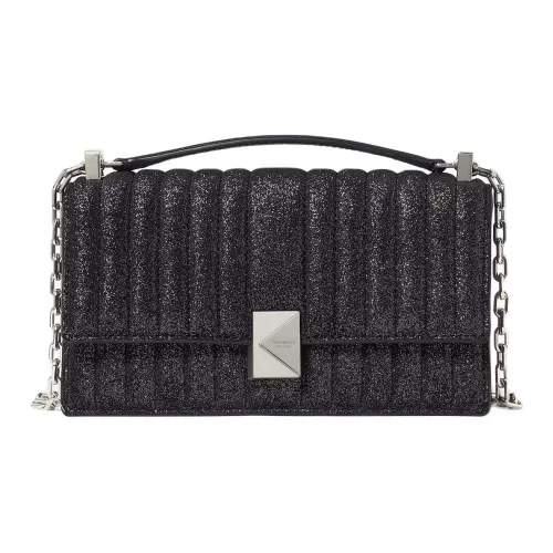 Kate Spade Sequins, Suede Shoulder Bag, Crossbody Bag, Handbag Mini Women's Black